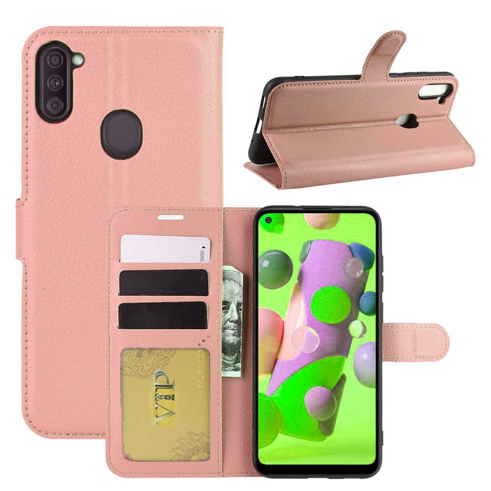 Leather Folio Wallet Case for Samsung Galaxy A11 Leather Folio Wallet Case for Samsung Galaxy A11